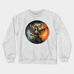 Povitrulya mountain winds daughter. Ukrainian folklore love angel Crewneck Sweatshirt